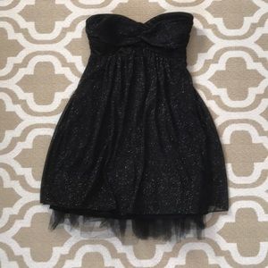 Women’s size small strapless black w/tulle dress